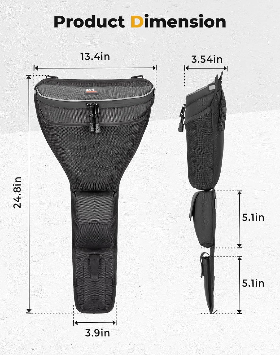 Center Storage Bag with Cup holder for 2024-2025 Polaris RZR XP 1000/ 4 – fits Polaris RZR XP 4 1000 (2024+) (view 8)