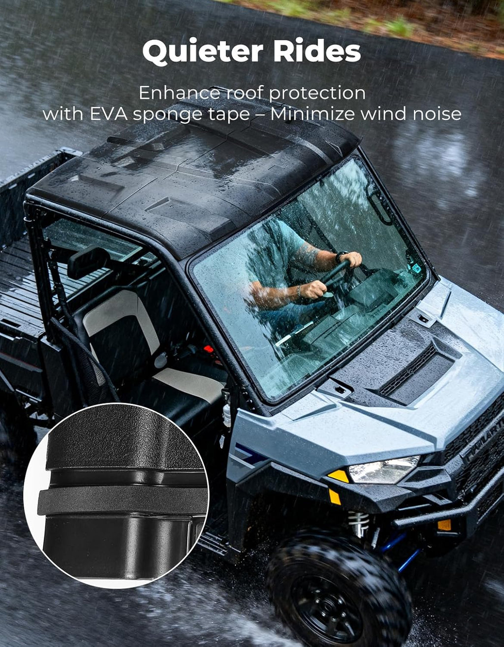 Plastic Hard Roof 3-Seat for Polaris Ranger XP 1000/ 1000/ XP 900 – fits Polaris Ranger 1000 (view 7)
