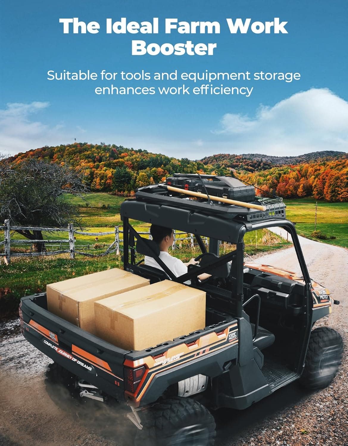 Roof Rack for Polaris Ranger XP 1000/ Ranger 1000 (2-Seat) – fits Polaris Ranger 1000 (view 3)