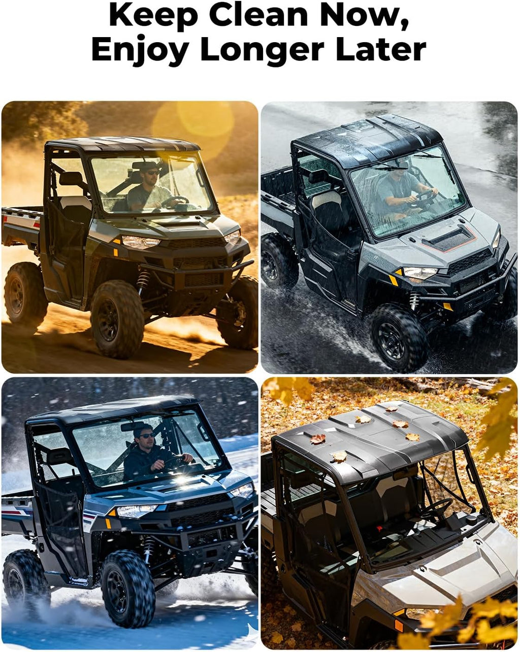 Plastic Hard Roof 3-Seat for Polaris Ranger XP 1000/ 1000/ XP 900 – fits Polaris Ranger XP 1000 (view 5)