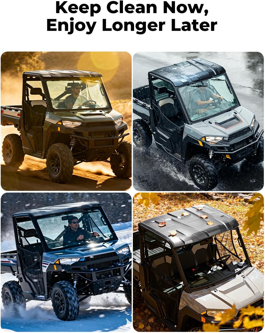Plastic Hard Roof 3-Seat for Polaris Ranger XP 1000/ 1000/ XP 900 – fits Polaris Ranger XP 1000 (view 5)