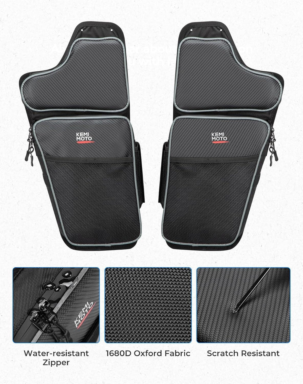 Front Lower Door Bags with Knee for Polaris General 1000/4 2016-2024, 2PCS – fits Polaris General 1000 (view 5)