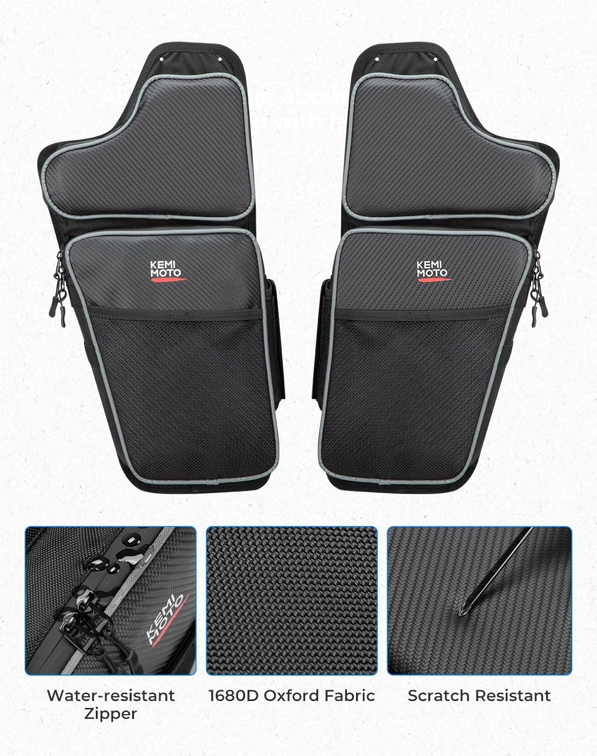 Front Lower Door Bags with Knee for Polaris General 1000/4 2016-2024, 2PCS – fits Polaris General 1000 (view 5)