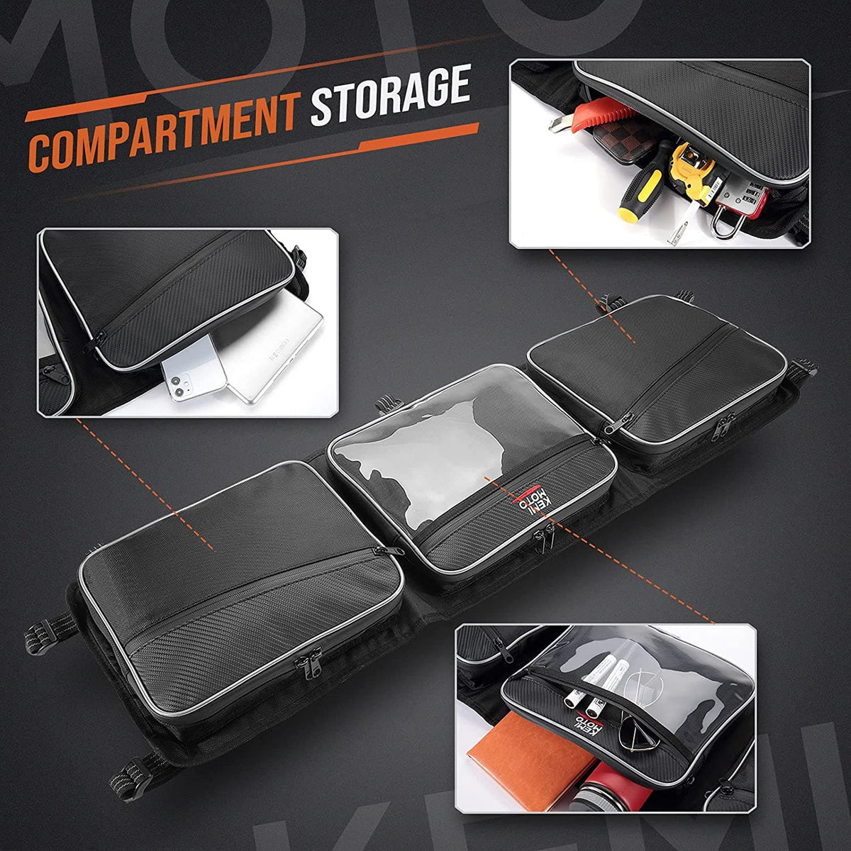 Overhead Storage Roof Bag for Can-Am Maverick Trail & Sport, Commander