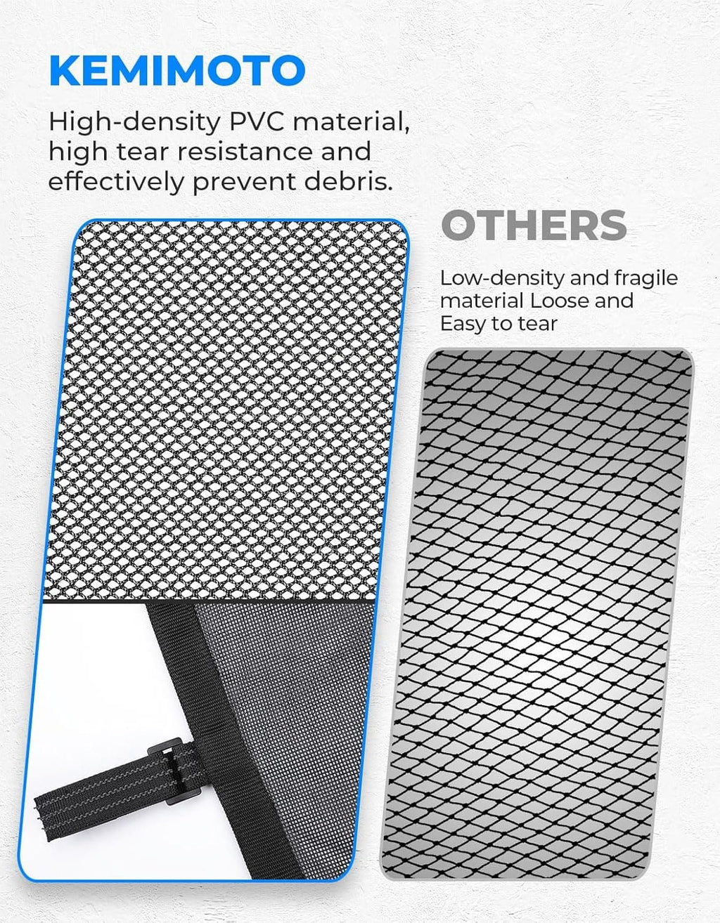 Mesh Shield Protective Door Net for 2014-2023 Polaris RZR XP 1000 – fits Polaris RZR XP 1000 (2014-2023) (view 5)