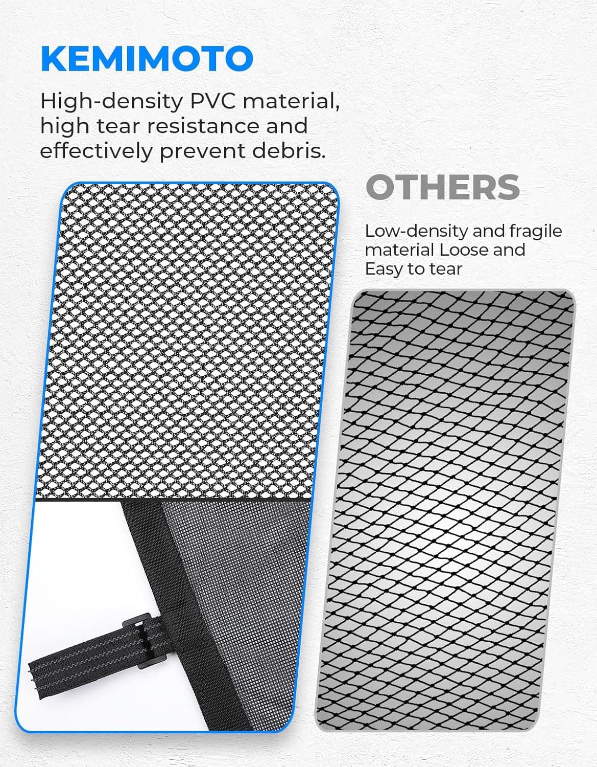 Mesh Shield Protective Door Net for 2014-2023 Polaris RZR XP 1000 – fits Polaris RZR XP 1000 (2014-2023) (view 5)