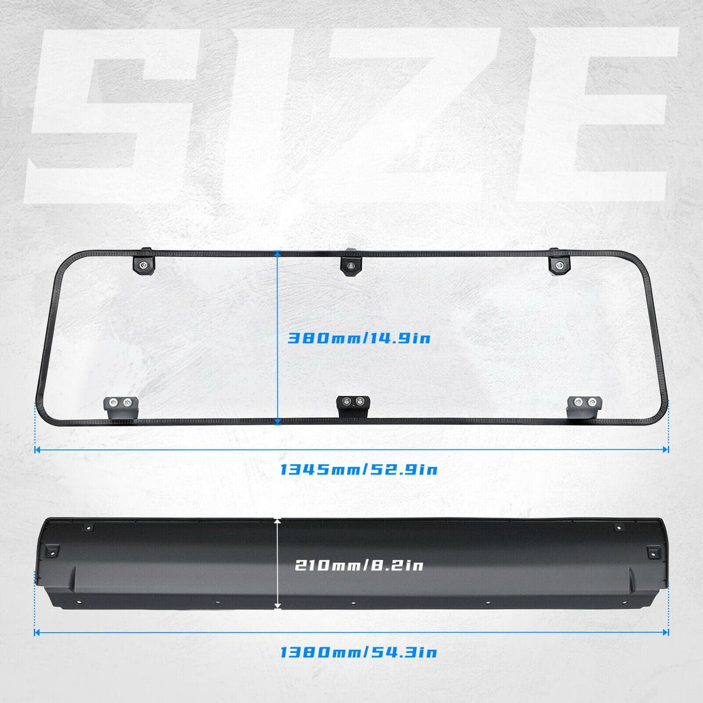 Rear Windshield Clear for Polaris General 1000 / 4 2016-2026 – fits Polaris General XP 4 1000 (view 8)