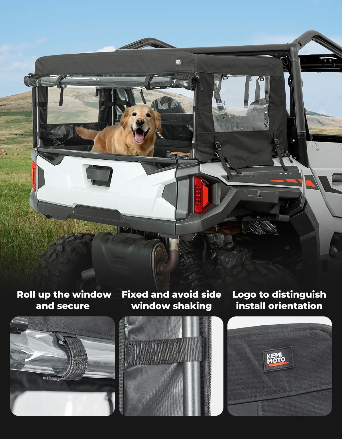 Soft Cargo Camper Bed Cover Rack for Polaris General 1000 / XP 1000 / 4 1000 (2016–2026) – fits Polaris General 1000 (view 8)