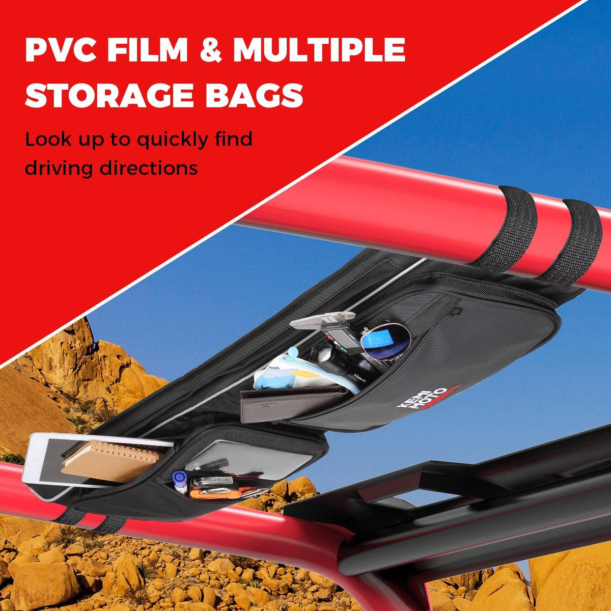 Roof Overhead Storage Bag for Polaris RZR XP 1000 / S 1000