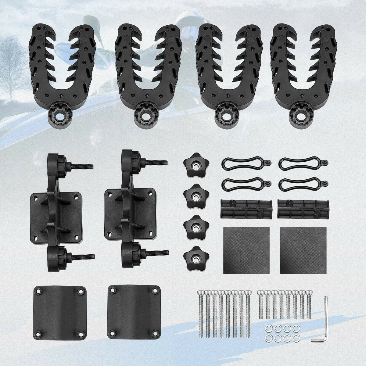 UTV ATV Double U-bracket Mount Grip