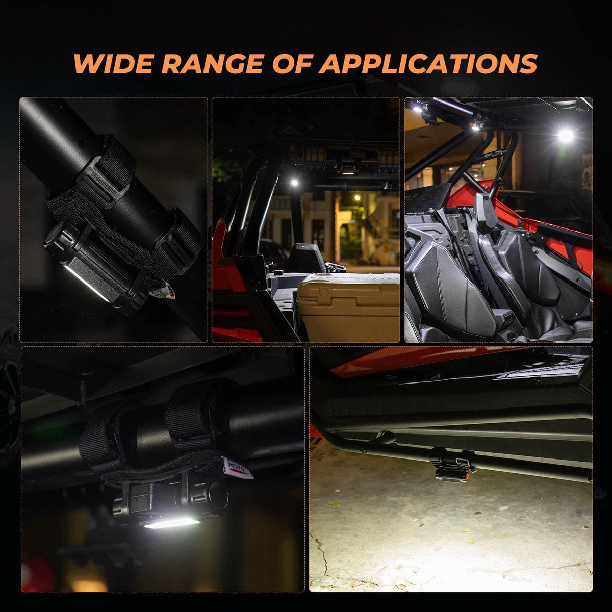 UTV Universal Interior Lights for 1.25-2" Roll bar