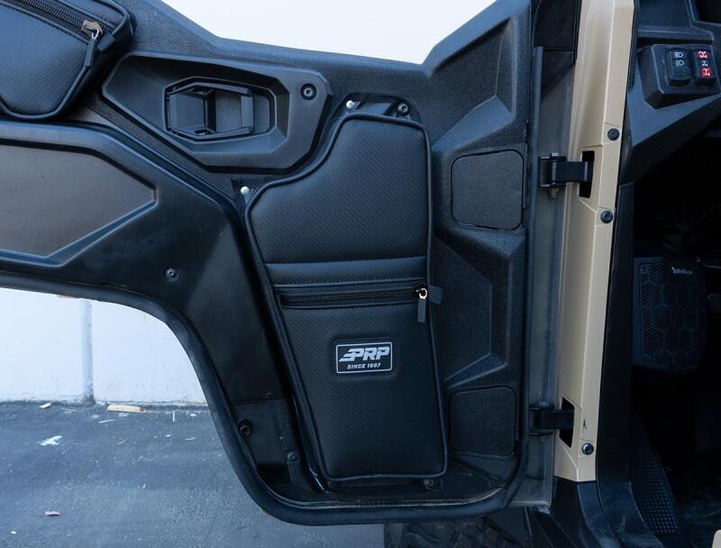 PRP Seats 2016+ Polaris General Front Lower Door Bags w/Knee Pad - Pair