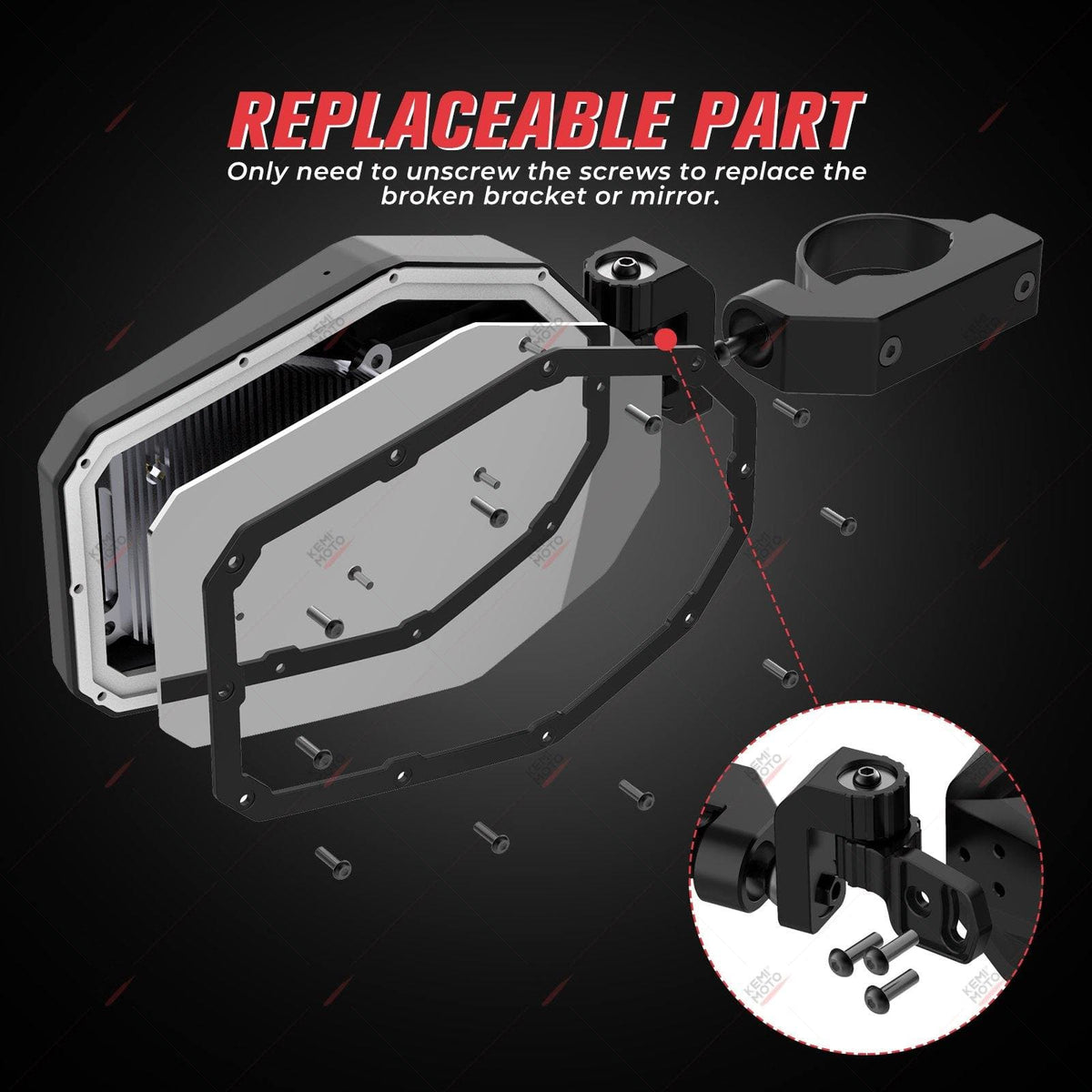 Mirrors with LED Turn Signal Lights(New Design) For Can-am Maverick X3 2017-2020 – fits Can-Am Maverick X3 2-Seat (view 7)