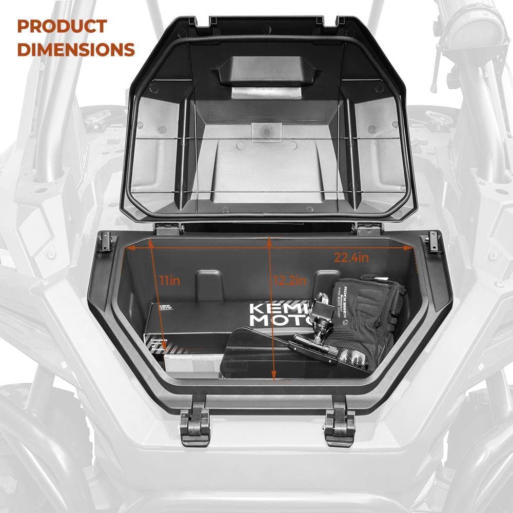 UTV 42QT Rear Cargo Storage Box for Polaris RZR PRO XP /XP 4 – fits Polaris RZR Pro XP 4 (view 6)