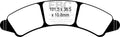 EBC 21-22 Polaris RZR 1000 S 4 Turbo 4 Seater Front Left/Right SXR Brake Pads