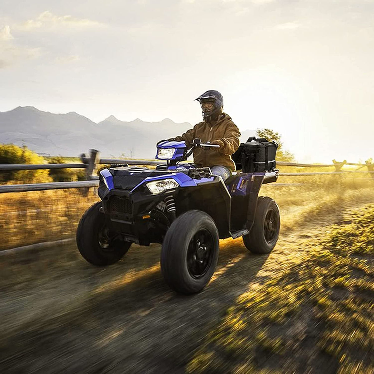 ATV 59L Rear Cargo Bag for Polaris Sportsman Rancher Fourtrax Outlander