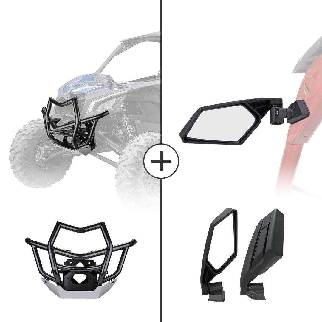 Front Bumpers & Side Mirrors for Can-Am Maverick X3 – fits Can-Am Maverick X3 2-Seat