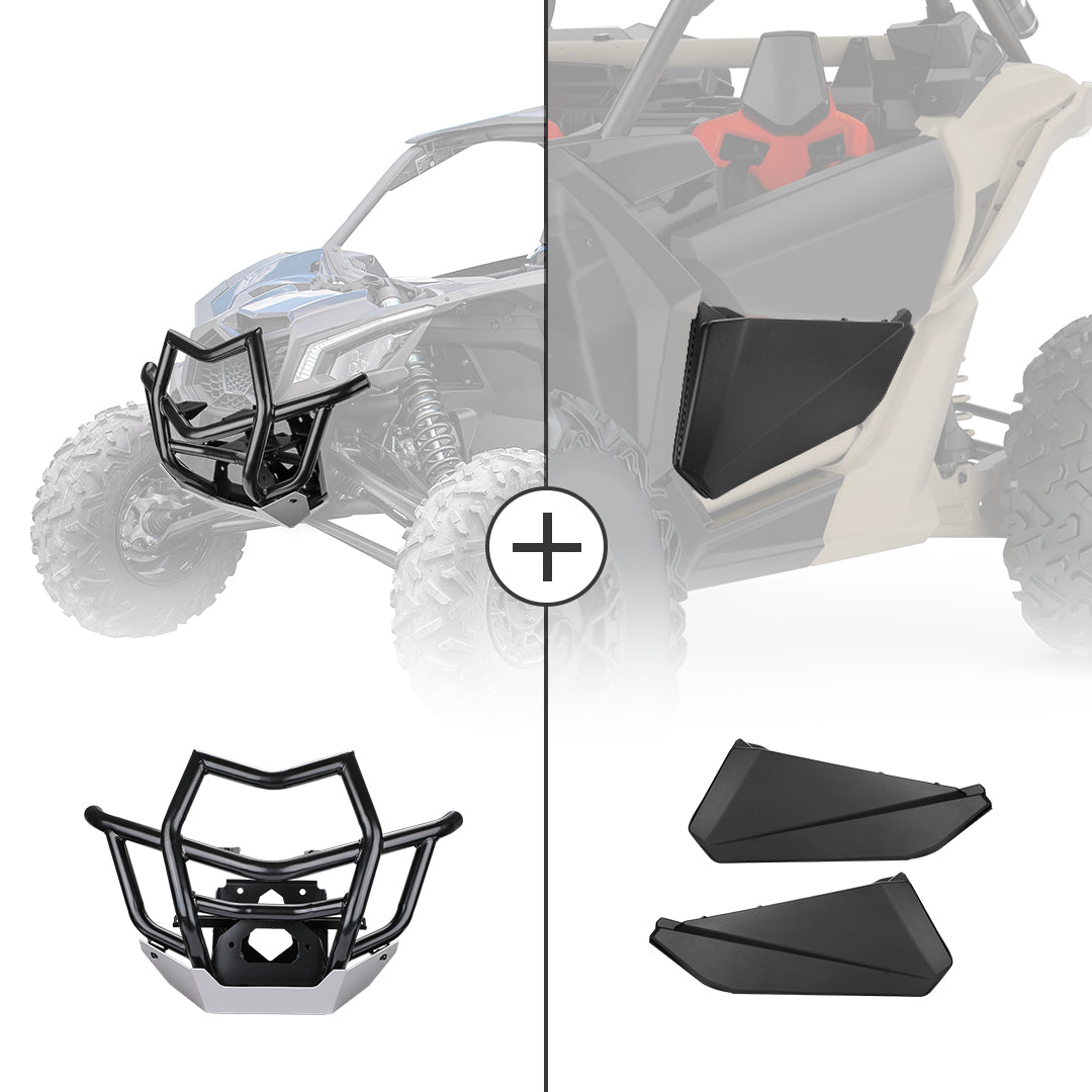 Front Bumpers & Lower Doors Panel For Can-Am Maverick X3 – fits Can-Am Maverick X3 2-Seat