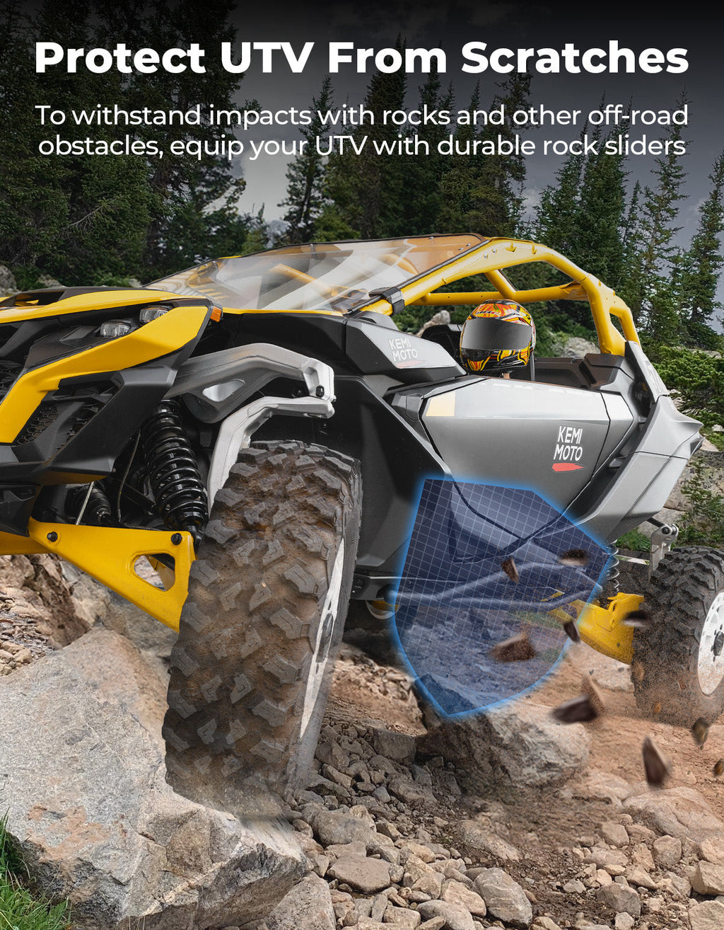Nerf Bars Rock Sliders for Can-Am Maverick R 2024+ – fits Can-Am Maverick R 2-Seat (view 2)