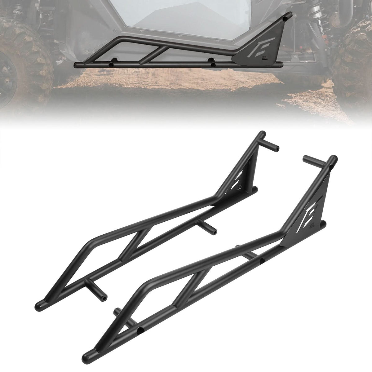 UTV Nerf Bars Rock Sliders with Step Function for Polaris RZR PRO 2020-2026 – fits Polaris RZR Pro R
