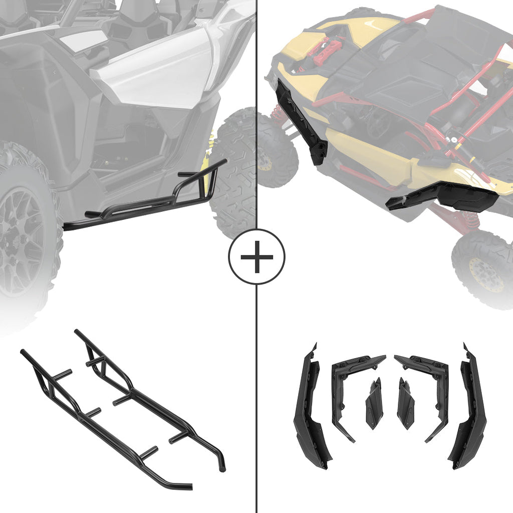 Fender Flares & Nerf Bars For Can-Am Maverick X3 – fits Can-Am Maverick X3 2-Seat