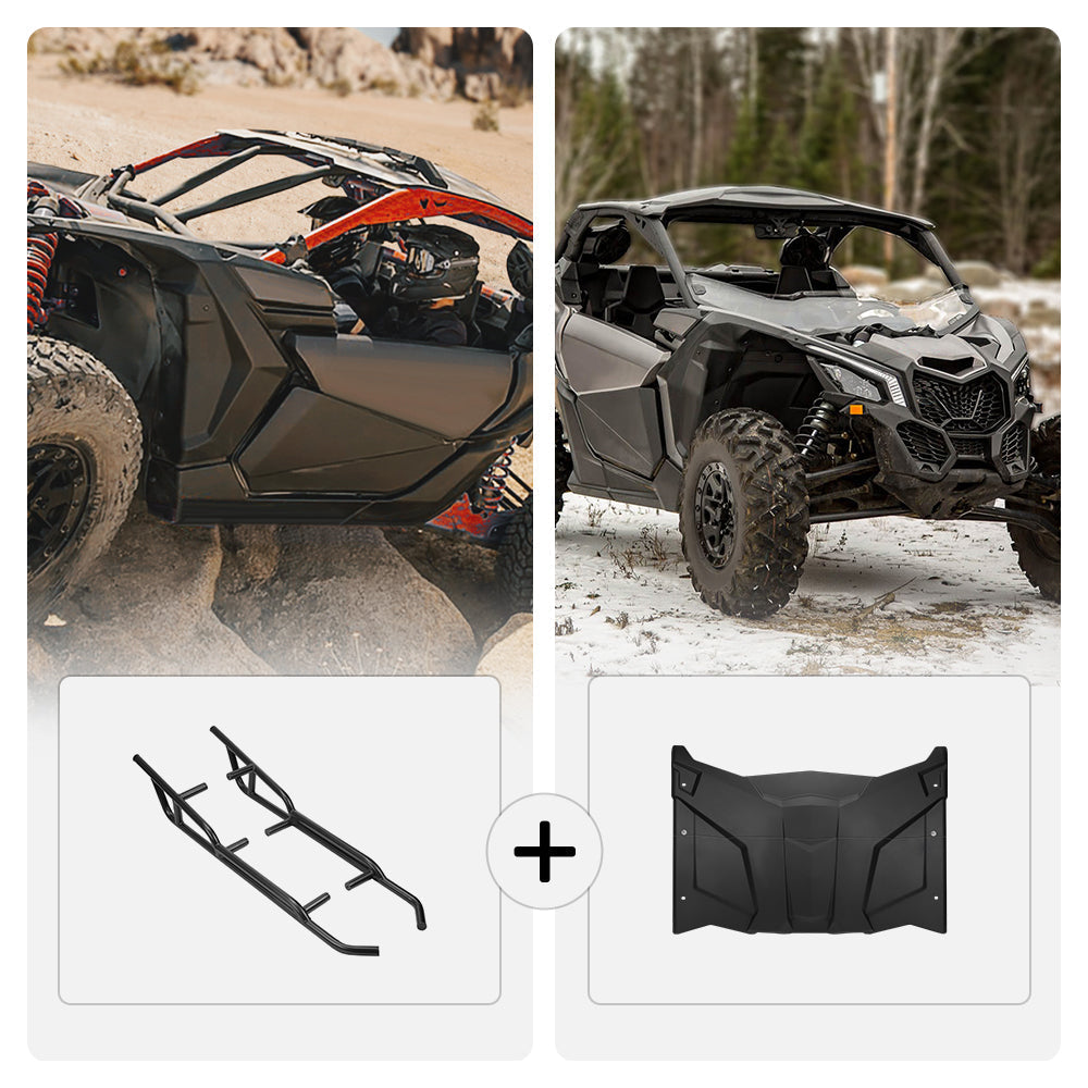 Plastic Roof & Nerf Bars For Can-Am Maverick X3 – fits Can-Am Maverick X3 2-Seat