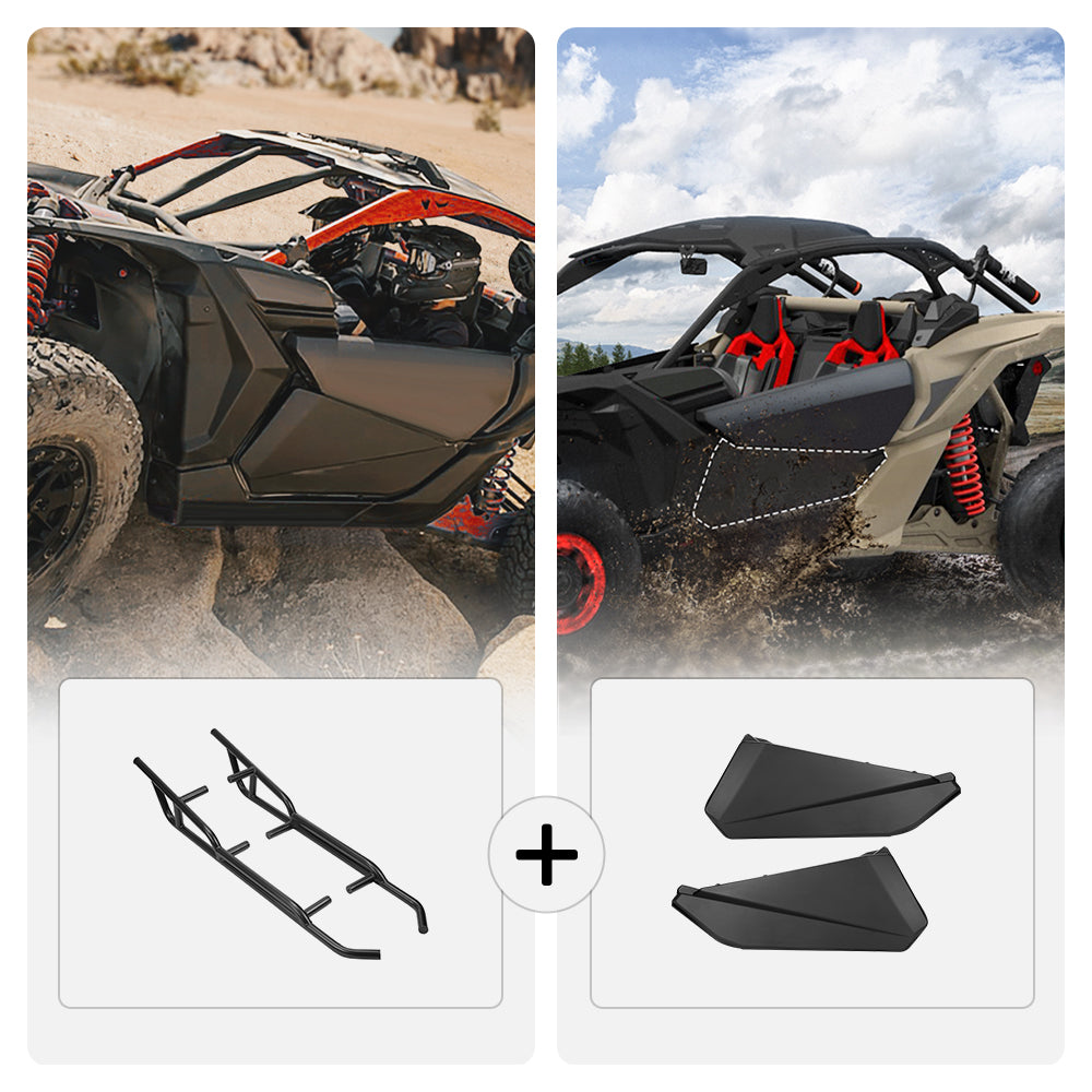 Front Lower Doors & Nerf Bars For Can-Am Maverick X3 – fits Can-Am Maverick X3 2-Seat