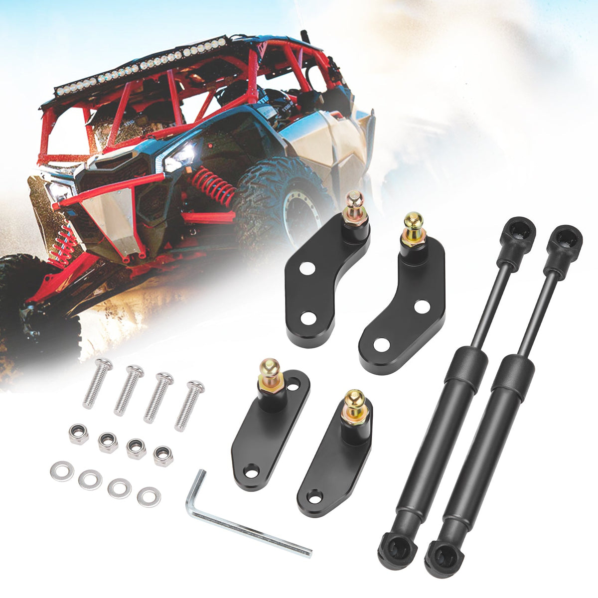 Black Door Opener Kits for Can Am Maverick X3 / X3 MAX – fits Can-Am Maverick X3 2-Seat