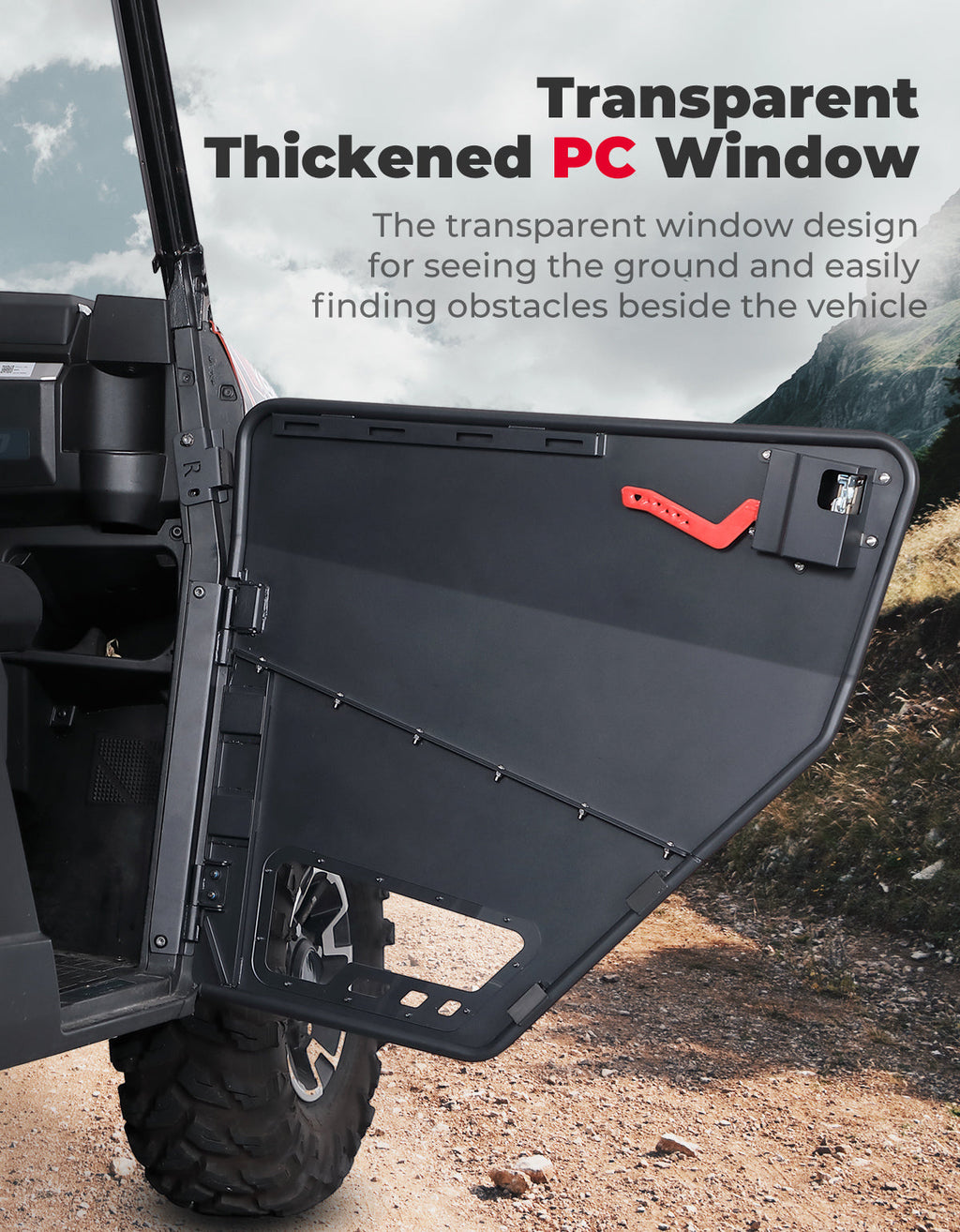 UTV Aluminum Half Doors for Polaris Ranger XP 1000 2018-2026 – fits Polaris Ranger XP 1000 (view 5)