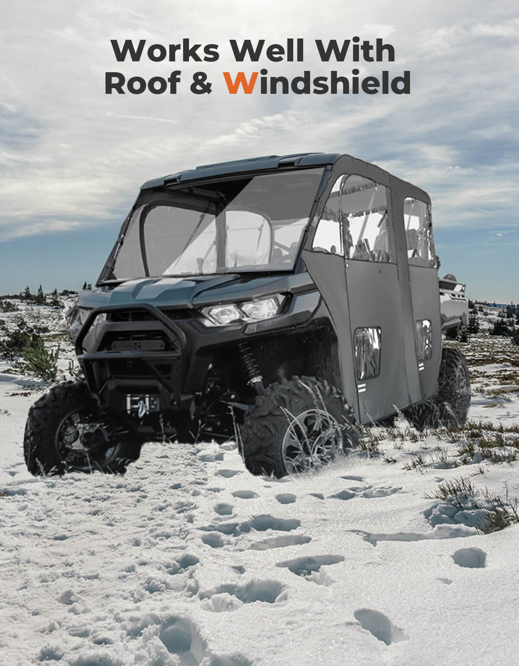 Soft Cab Enclosure Doors for Can-Am Defender Max HD10|9|8|7 – fits Can-Am Defender MAX HD10 (view 6)