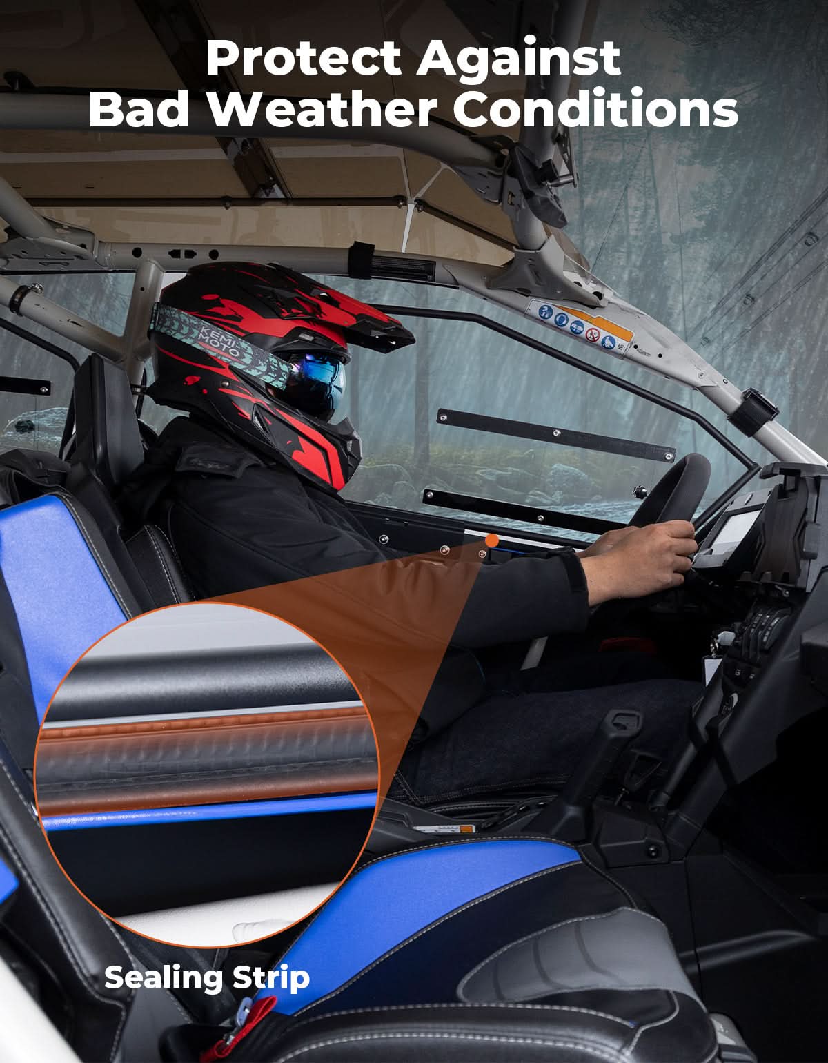 Ventilated Hard Upper Doors for Can-Am Maverick X3 MAX – fits Can-Am Maverick X3 MAX (view 3)