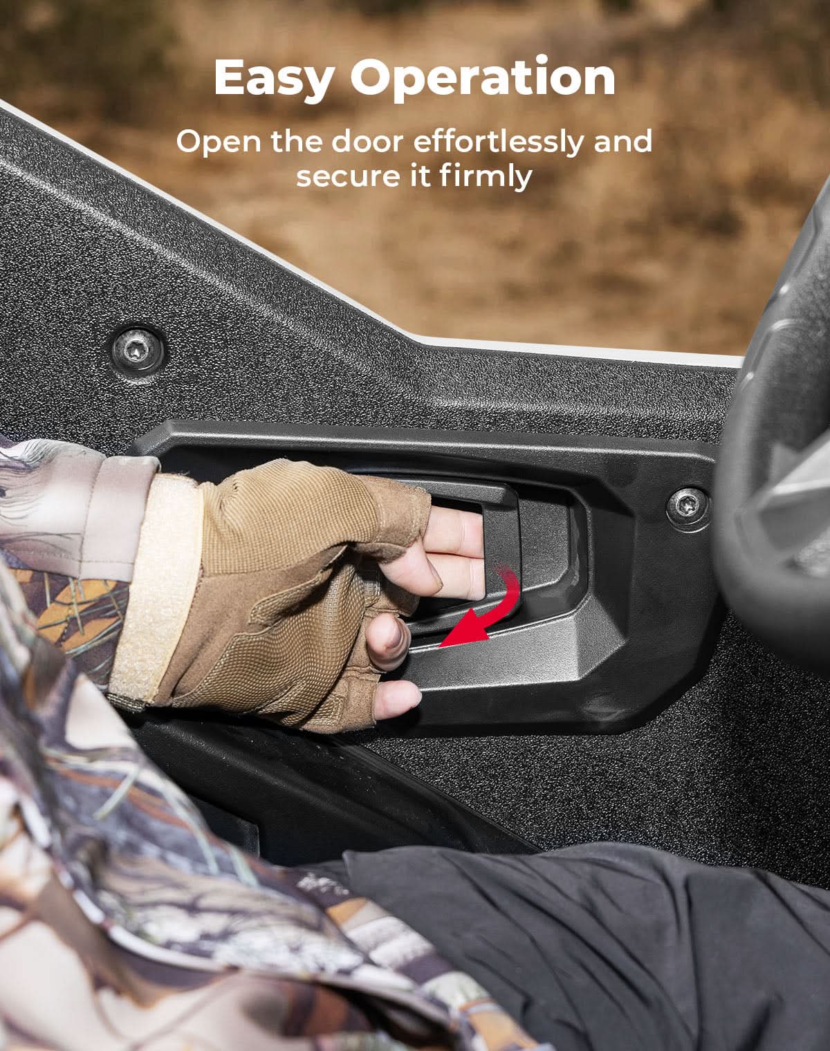UTV Inside Door Handle Assembly for Polaris General 1000/4 1000 /XP 1000 /XP 4 1000 Replaces #7082216 – fits Polaris...