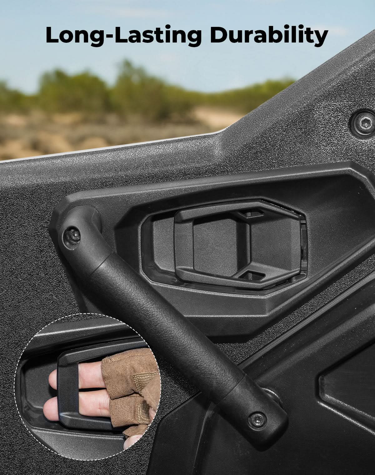 UTV Inside Door Handle Assembly for Polaris General 1000/4 1000 /XP 1000 /XP 4 1000 Replaces #7082216 – fits Polaris...
