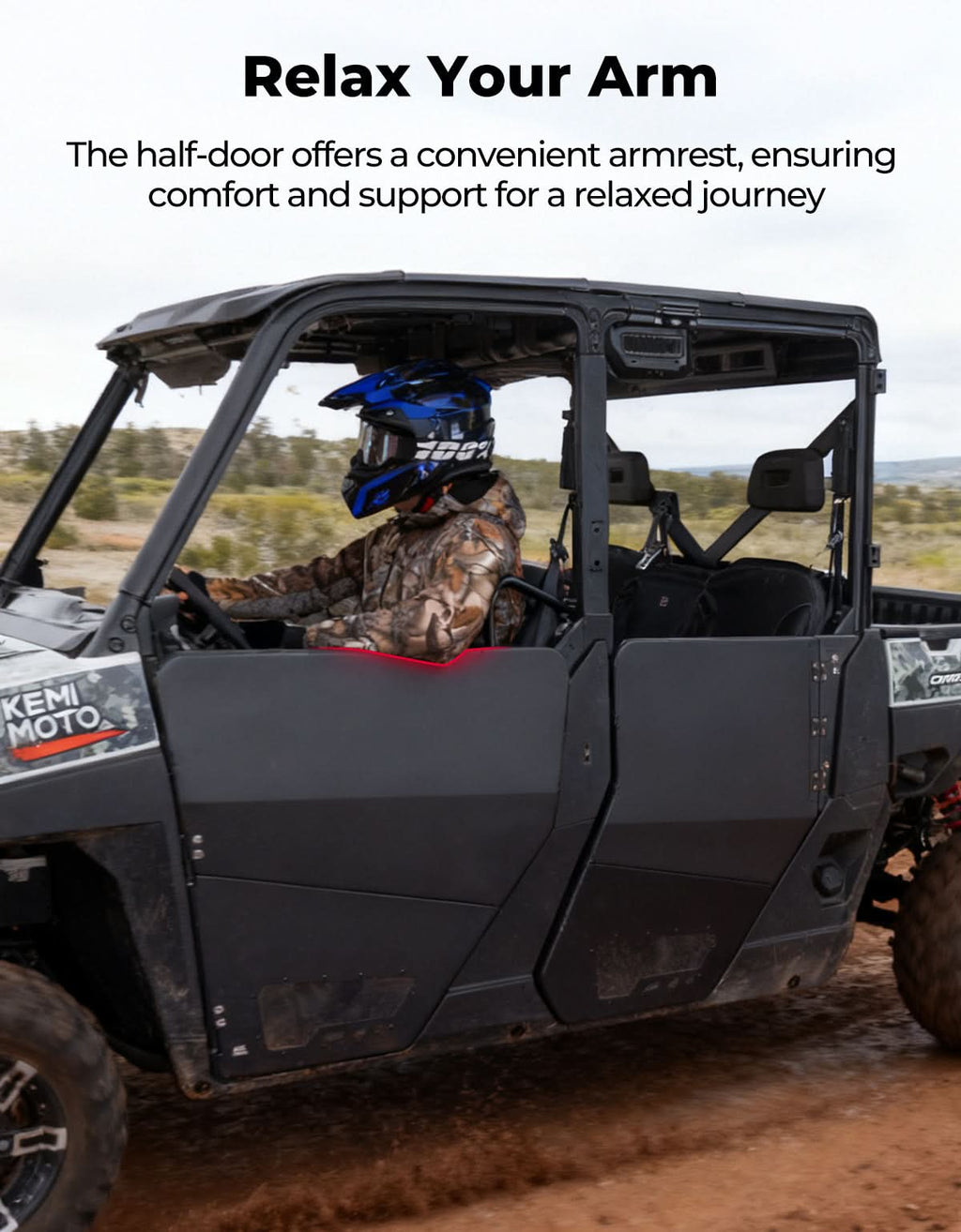 Aluminum Half Doors for Polaris Ranger Crew XP 1000 (2019-2026) – fits Polaris Ranger Crew XP 1000 (view 6)