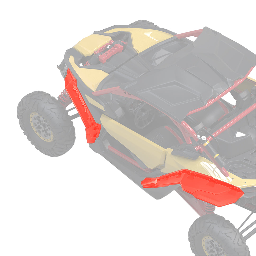 Red Fender Flares for Can-Am Maverick X3 / X3 MAX – fits Can-Am Maverick X3 MAX (view 8)