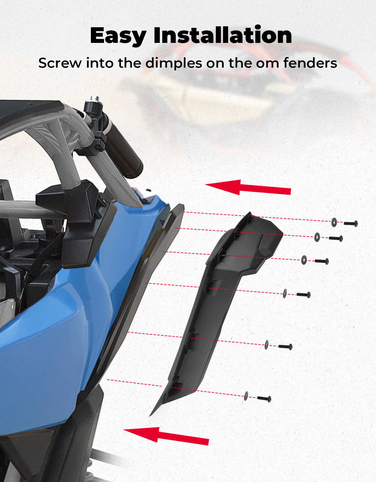 Fender Flares for Can-Am Maverick X3 / X3 Max – fits Can-Am Maverick X3 MAX (view 4)
