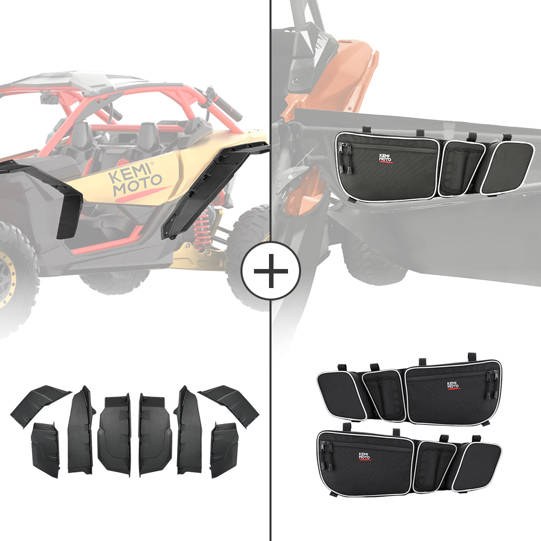 Extended Fender Flares & Door Bags for Can-Am Maverick X3 – fits Can-Am Maverick X3 2-Seat