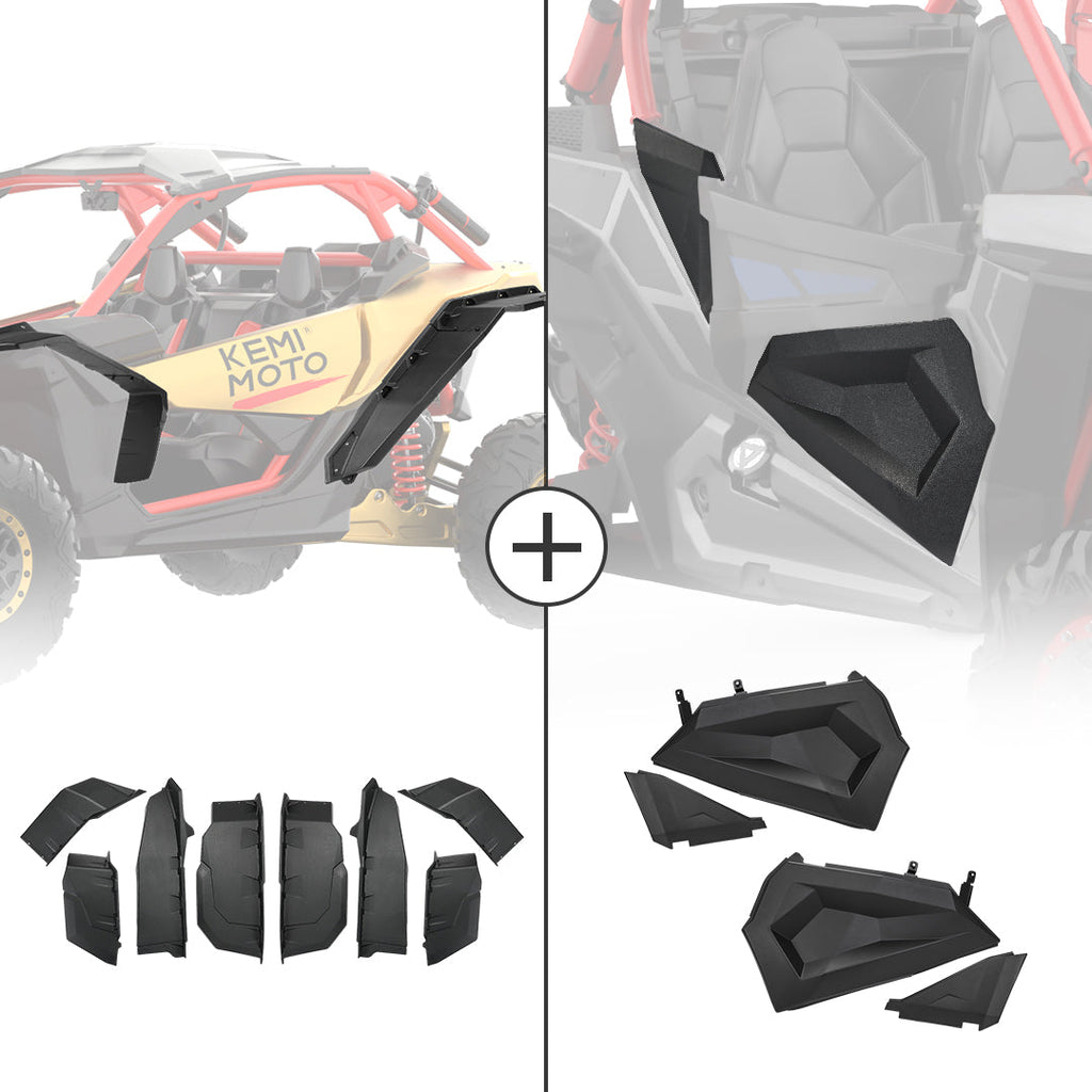 Front Lower Doors & Extended Fender Flares For Can-Am Maverick X3 MAX – fits Can-Am Maverick X3 MAX