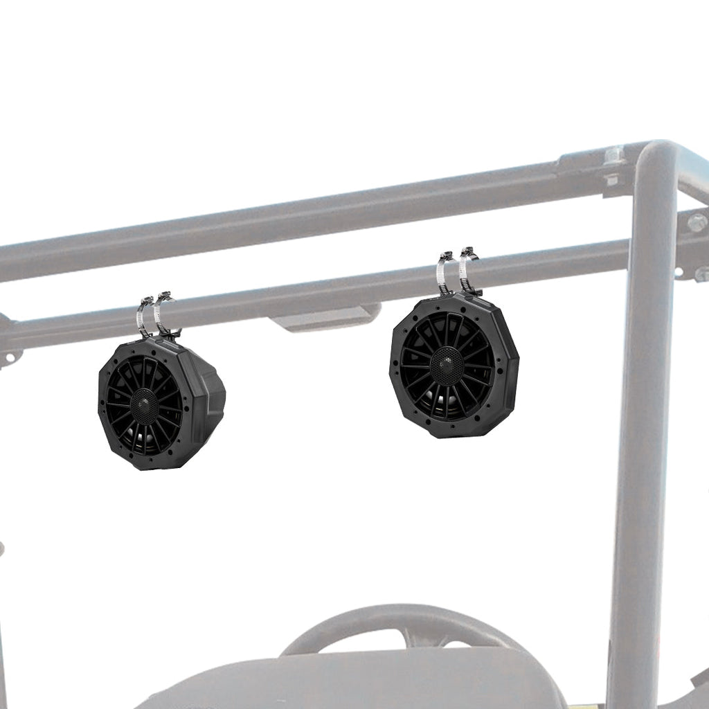 Universal 6.5" Speaker Cage Swivel Pods with 1.75 to 2" Mounting Clamps