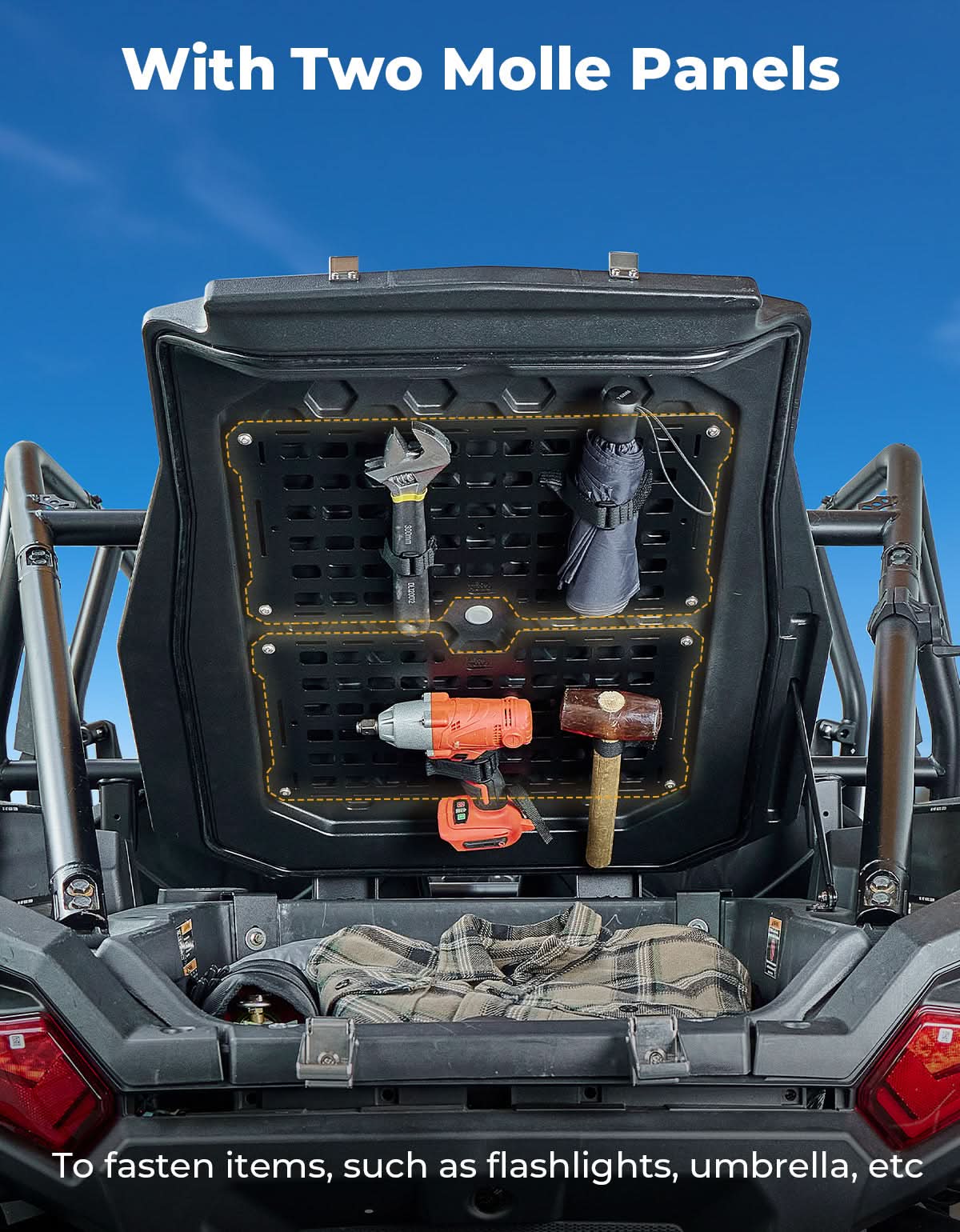 Trunk Bed Enclosure for Polaris RZR XP 1000/4 2024-2025 – fits Polaris RZR XP 1000 (2024+) (view 7)
