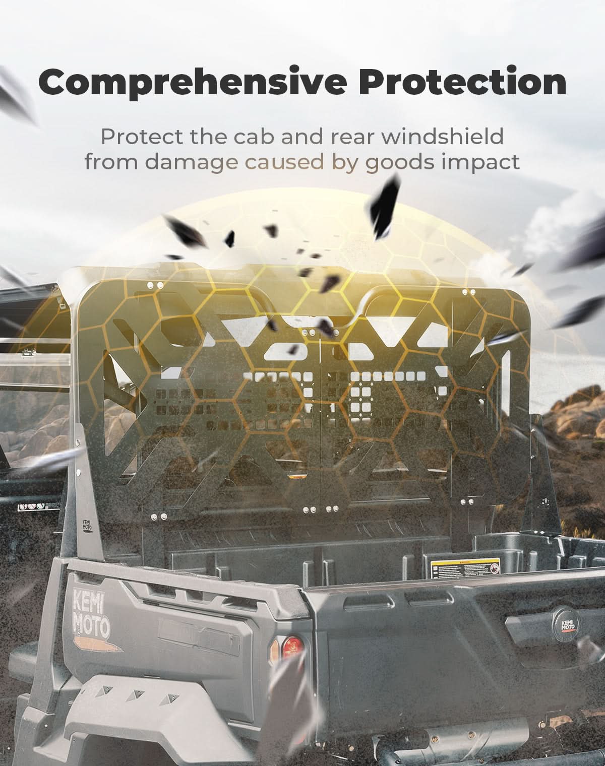 Headache Rack Assembly for Can-Am Defender HD5|7|8|9|10 – fits Can-Am Defender HD5