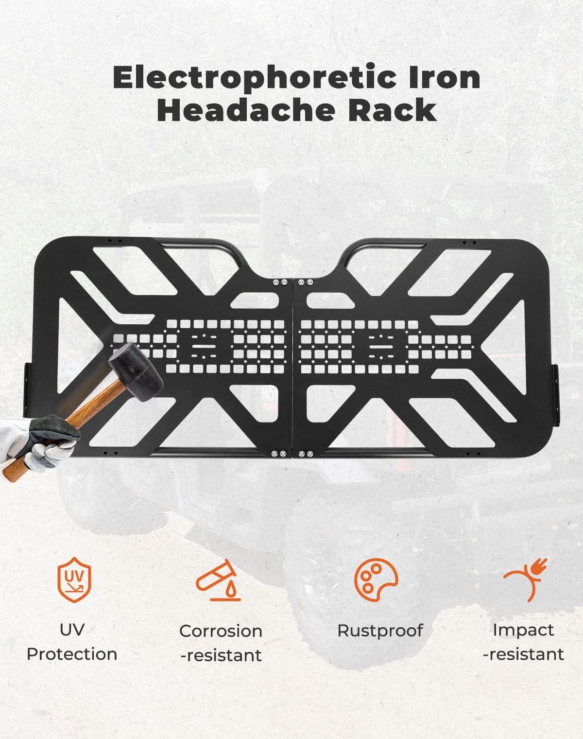Headache Rack Assembly for Can-Am Defender HD5|7|8|9|10 – fits Can-Am Defender HD7