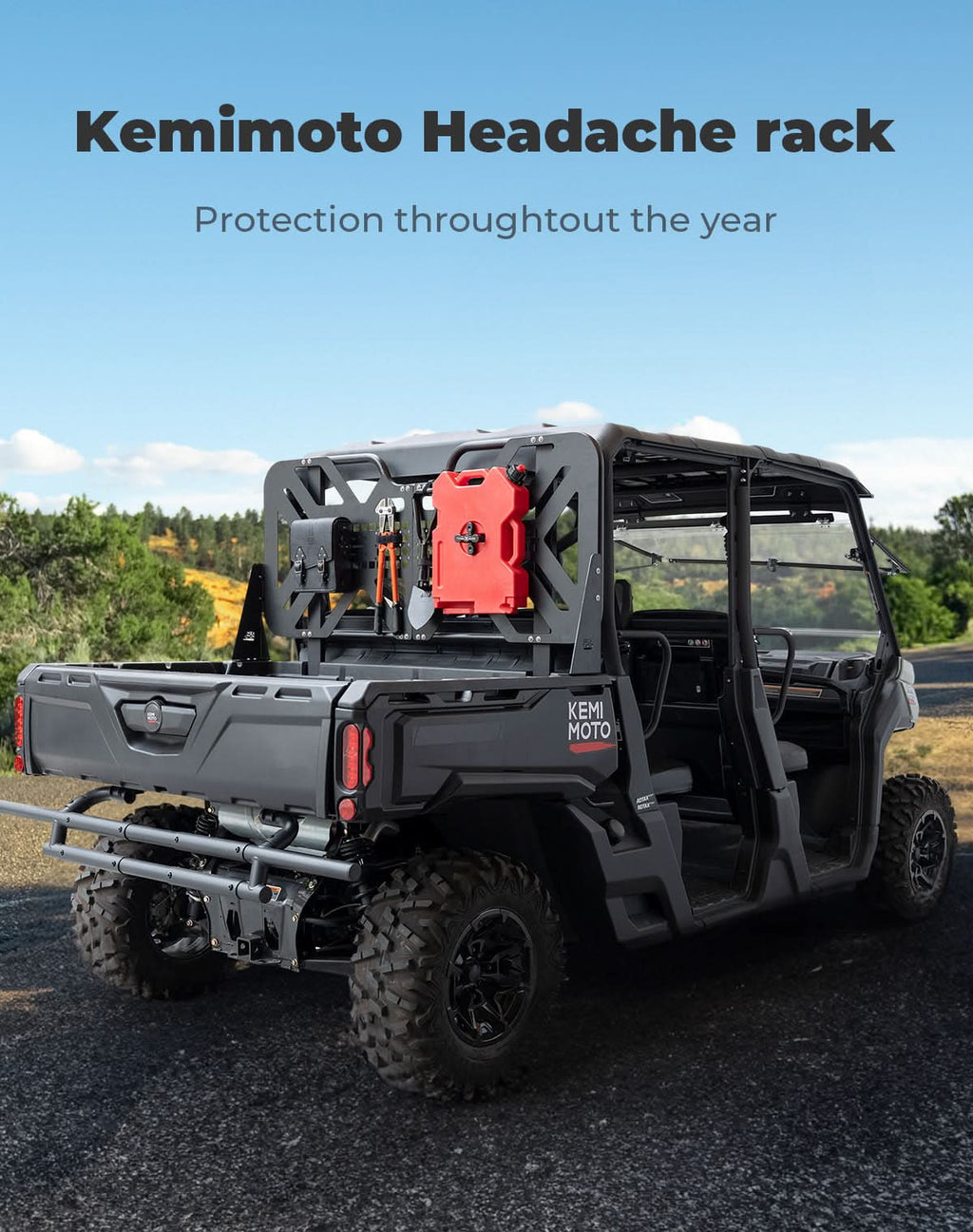 Headache Rack Assembly for Can-Am Defender HD5|7|8|9|10 – fits Can-Am Defender MAX HD10