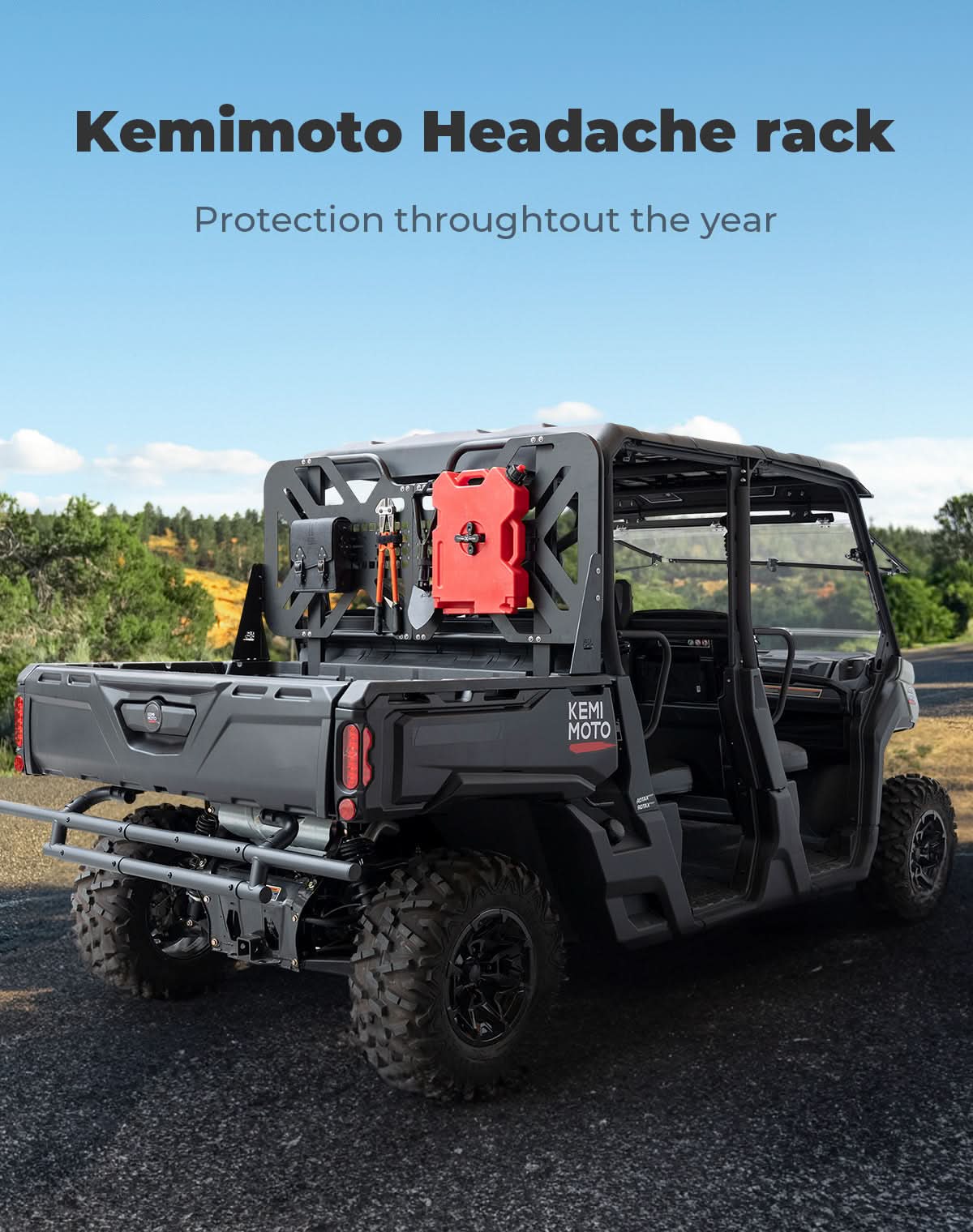 Headache Rack Assembly for Can-Am Defender HD5|7|8|9|10 – fits Can-Am Defender MAX HD10