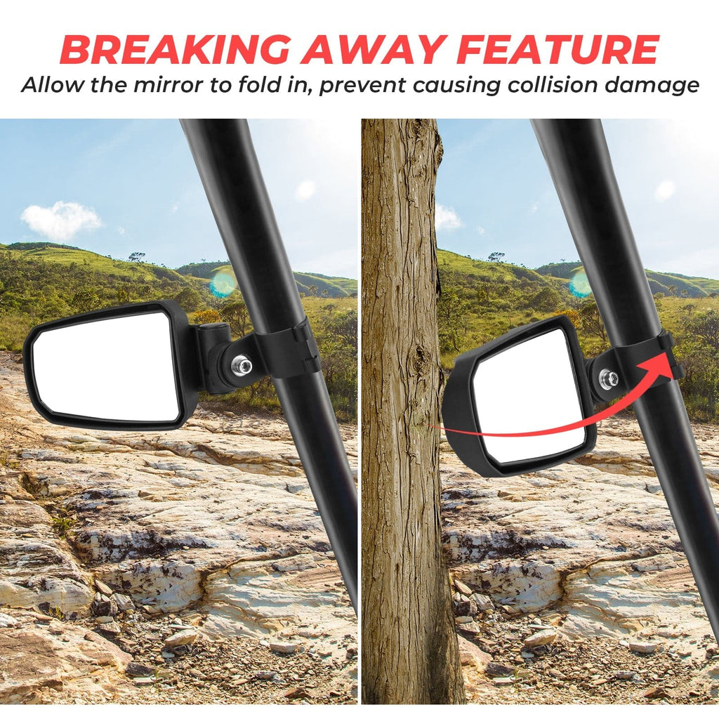 Adjustable Side View Mirror for 1.75" Roll Cage For Polaris RZR – fits Polaris RZR XP 4 1000 (2014-2023) (view 4)