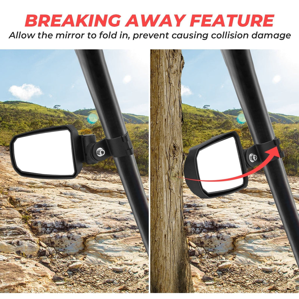 Adjustable Side View Mirror for 1.75" Roll Cage For Polaris Ranger – fits Polaris Ranger (view 4)