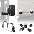 Adjustable Break Away Side Mirrors & 2" Tie Down Anchors Fit Polaris Ranger