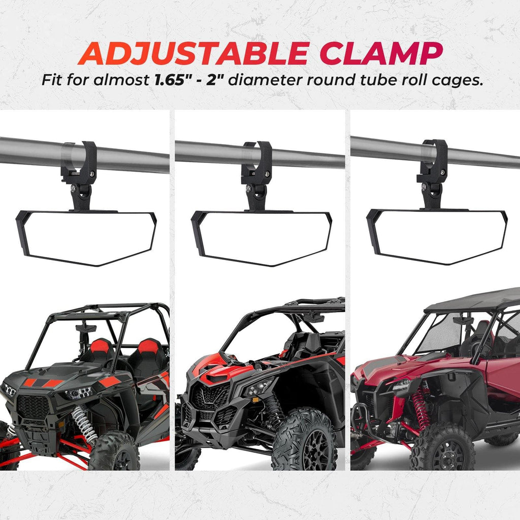 1.5-2" Rear view Mirror for Polaris RZR/Pioneer/Talon/ X3/ CFMOTO/Kawasaki
