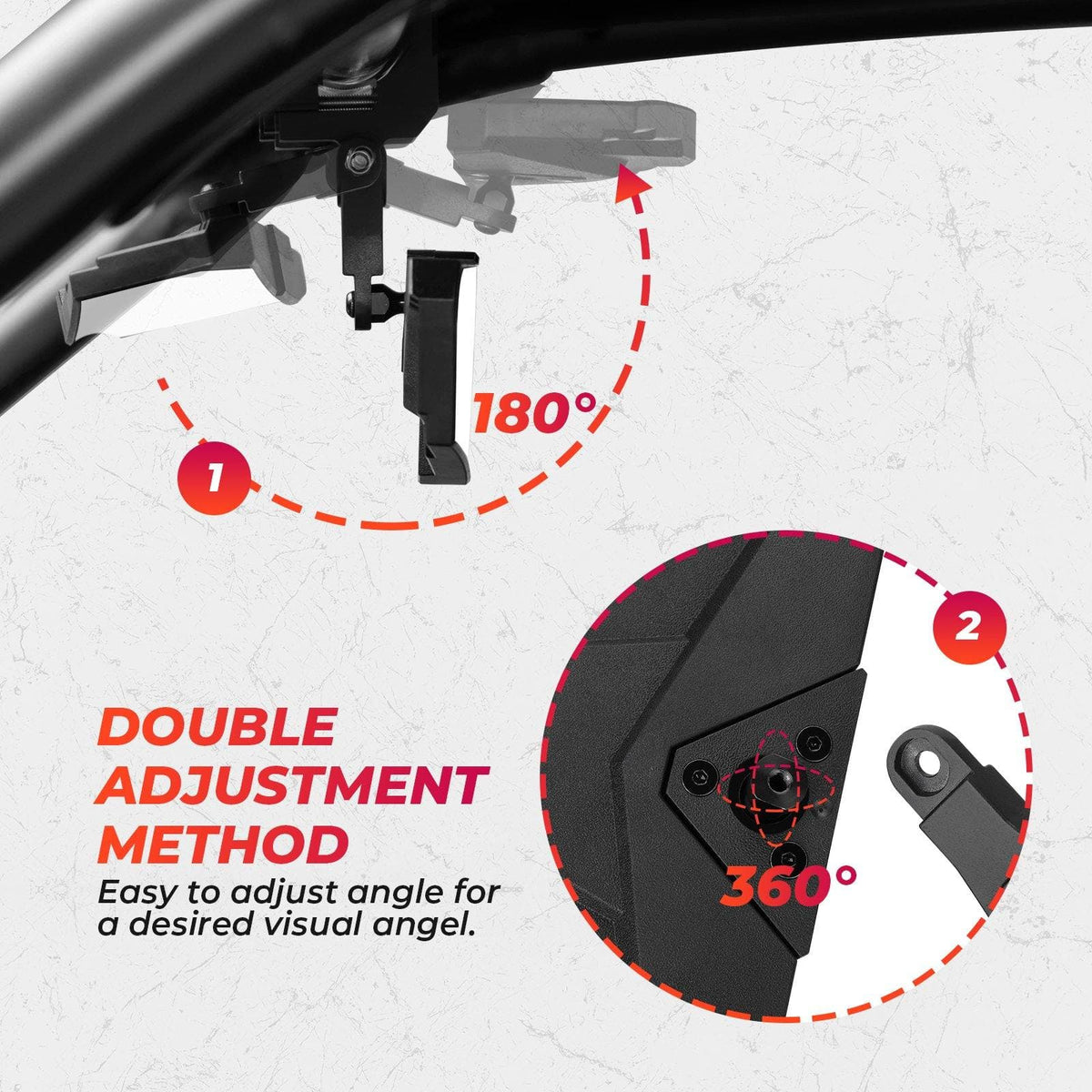 Rearview Mirror for Polaris General 1000 – fits Polaris General 1000 (view 5)