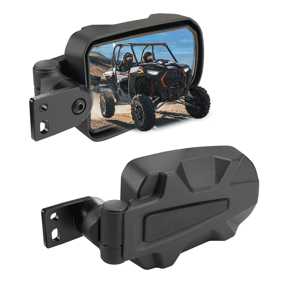 Folding Side Mirrors for Polaris RZR XP 900 1000 Turbo 2014-2023 – fits Polaris RZR 4 900